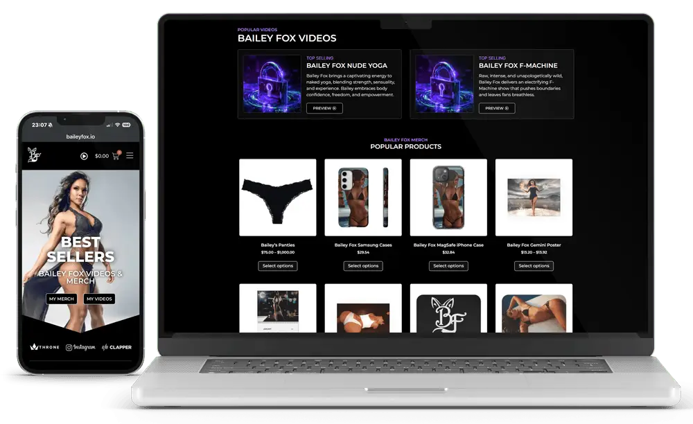 Bailey Fox Best Sellers | Adult Dropship Merch Stores by Automate Horizon