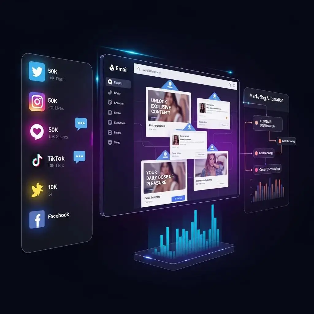 Automated marketing workflow for growing a custom adult website